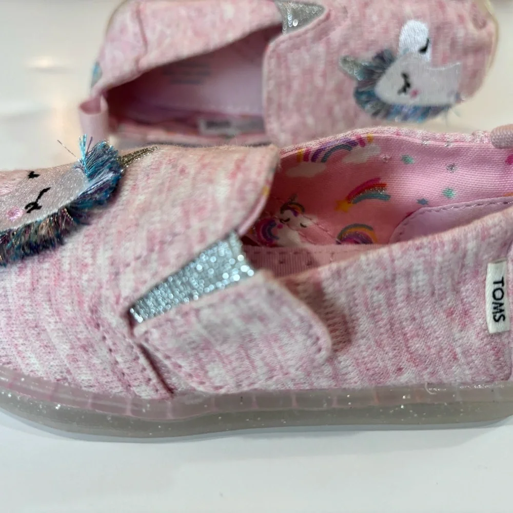 🦄🦄TOMS Toddler Girls Alpargata Twin Gore Slip On Flats 🌟